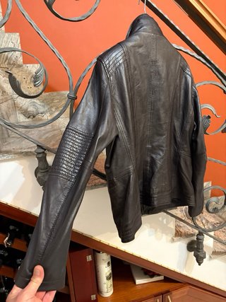 Giubbino Biker Vera Pelle Morbida Vintage