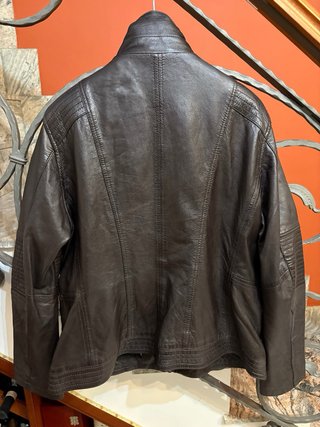 Giubbino Biker Vera Pelle Morbida Vintage