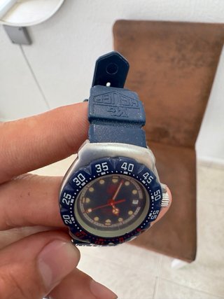 Reloj TAG Heuer Azul y Plateado