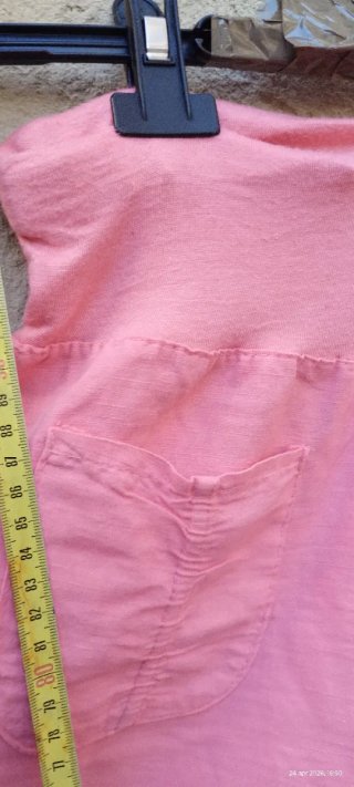 Pantaloni estivi lino rosa tg 54 da donna