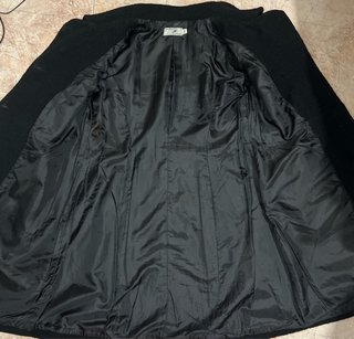 Abrigo negro vintage talla M