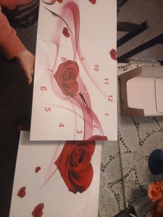 Orologio da parete con rose