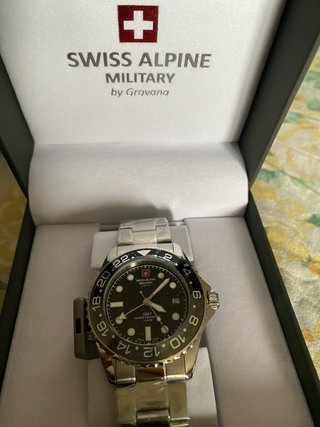 Reloj Swiss Alpine Military GMT Negro