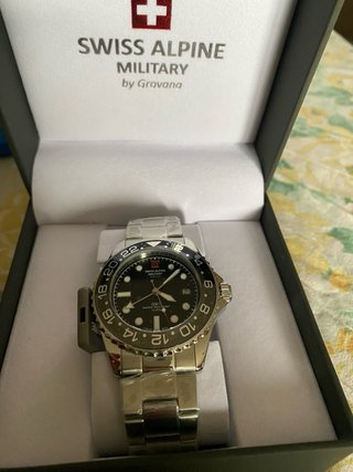 Reloj Swiss Alpine Military GMT Negro