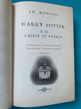 Harry Potter E Il Calice Di Fuoco (Italian Edit...