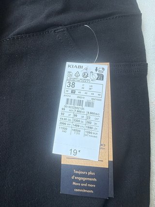 Pantalón premamá negro
