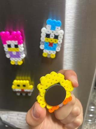 Imanes Nevera Figuras Perler Beads