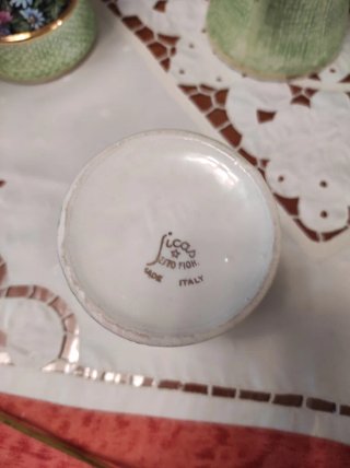 Servizio thè/caffè in ceramica floreale