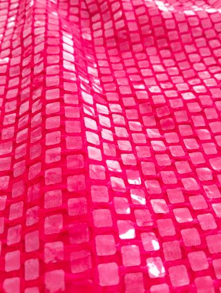 Falda rosa fiesta lentejuelas de escama. Talla L