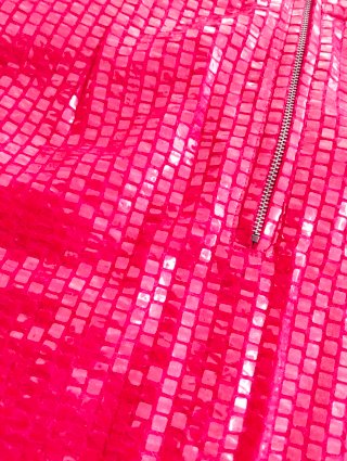 Falda rosa fiesta lentejuelas de escama. Talla L