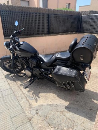 Alforjas y soporte trasero moto