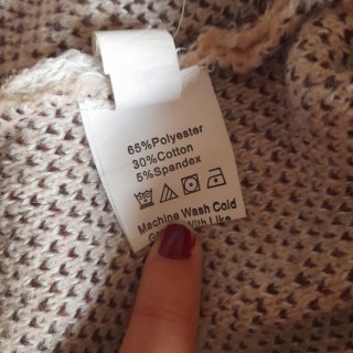 Chaleco de punto con rombos