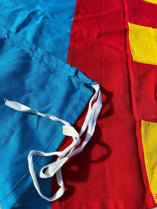 Bandera Grande Valenciana antigua vintage
