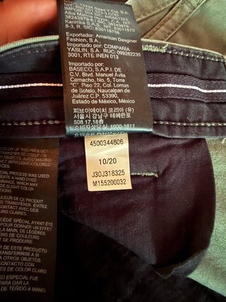Pantaloni Cargo Calvin Klein Jeans W28 Verde