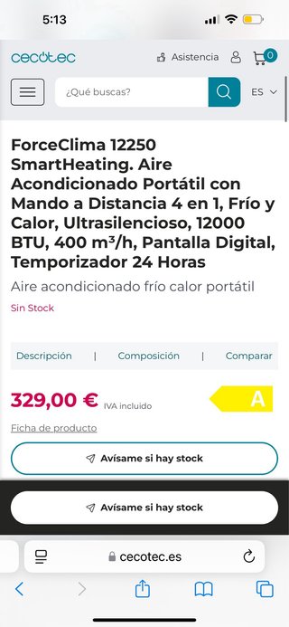 Cecotec Climatizador Aire y Calefacción