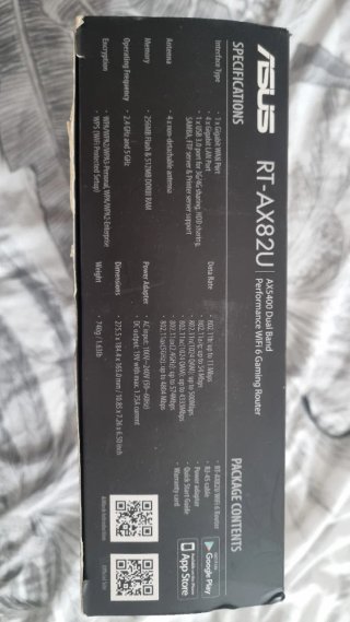 Router Asus RT-AX82U WiFi 6 Dual Band