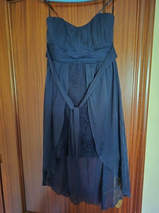 Vestido de fiesta azul noche