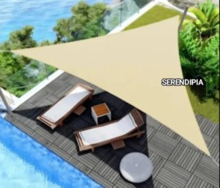 2 TOLDOS VELA DE SOMBREO TRIANGULARES.