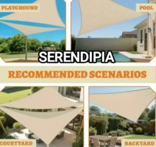 2 TOLDOS VELA DE SOMBREO TRIANGULARES.