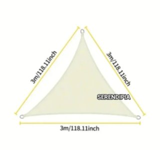 2 TOLDOS VELA DE SOMBREO TRIANGULARES.