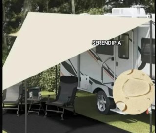 2 TOLDOS VELA DE SOMBREO TRIANGULARES.