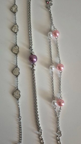 Collane e braccialetti argento e rosa