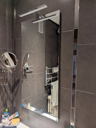 Espejo baño 90x45cm no incluye lampara