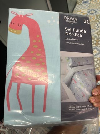 Juego Funda Nórdica Infantil Jirafa 90cm