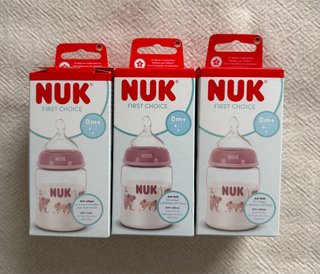 3 Biberones NUK First Choice 0-6 meses