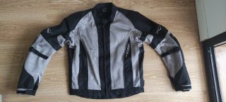 Cazadora Moto A-PRO Verano Gris/Negra