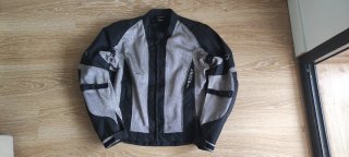 Cazadora Moto A-PRO Verano Gris/Negra