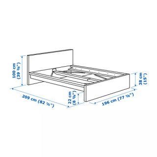 Cama IKEA MALM 200x180 con Colchón