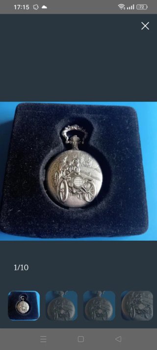 Reloj de bolsillo con cadena