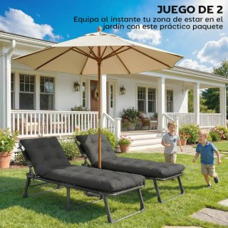 2 Cojines Tumbona 180x55 cm