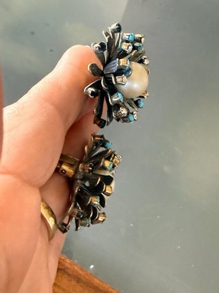 Orecchini Vintage Floreali 3D Anni '50/'60