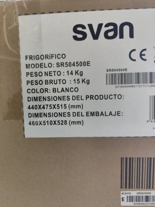 Minifrigorífico SVAN blanco