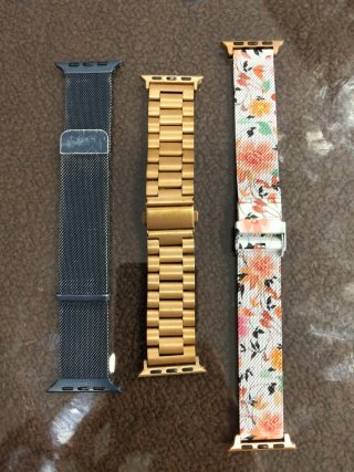 Correas Apple Watch Metálicas (Oro y Multicolor)