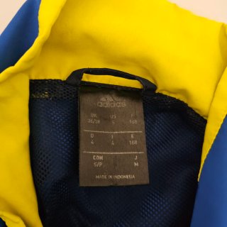 Chaqueta Adidas Hombre Talla S Azul/Amarillo