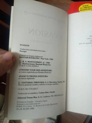Colección Elige tu propia aventura Timun Mas lote