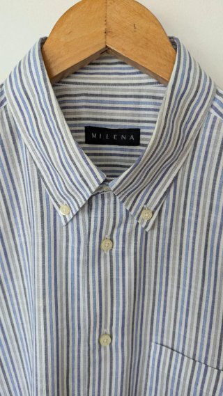 Camisa de rayas manga corta