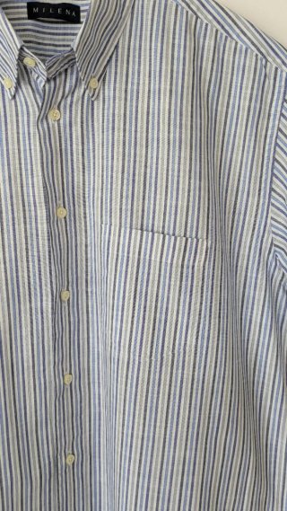 Camisa de rayas manga corta