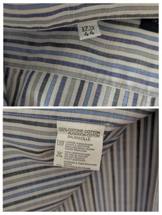 Camisa de rayas manga corta