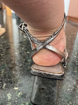 Sandalias Pull&Bear Plata Talla 40