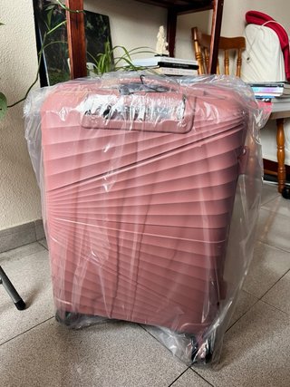 Maleta de cabina rosa 1990s nueva