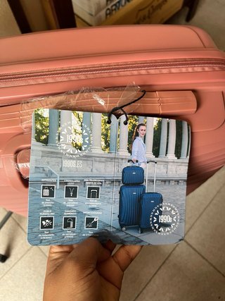 Maleta de cabina rosa 1990s nueva