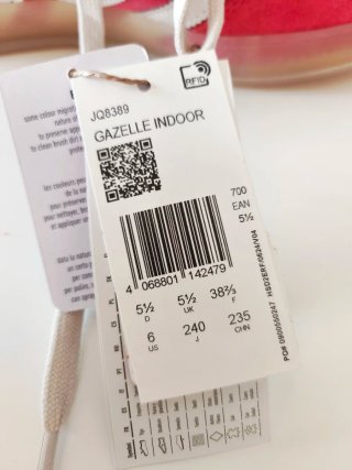 Zapatillas Adidas Gazelle Rojas y Blancas