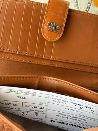 Cartera Pierre Cardin Marrón Cocodrilo