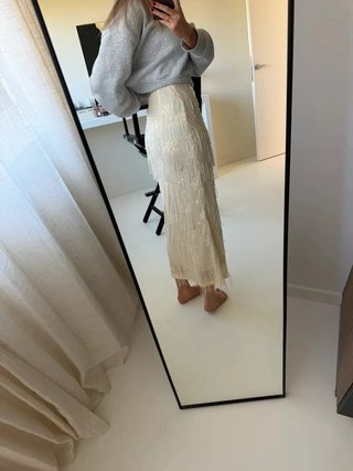 Estudio Clique Falda Larga Beige