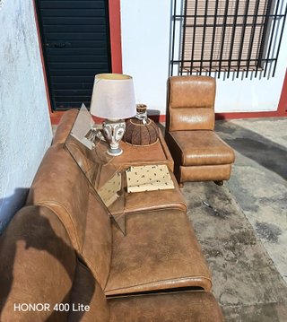 Joyita Vintage: Conjunto de Sofá Modular y Sillón