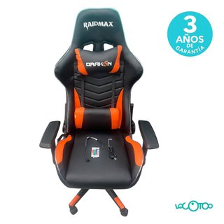 Silla Gaming Raidmax Drakon DK922OG Negra/Naranja